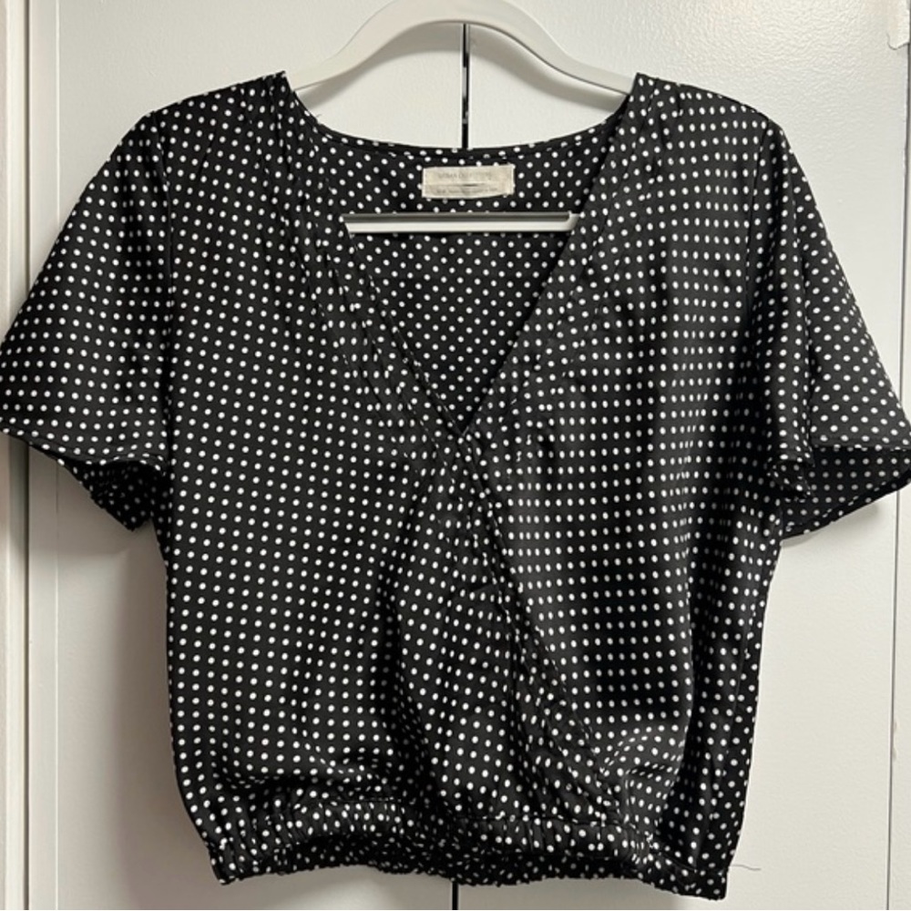 Polka dot crop top